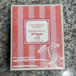 Victoria's Secret Pink and White Striped Perfume Box